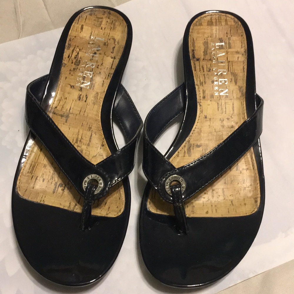 Lauren Ralph Lauren Navy Sandals